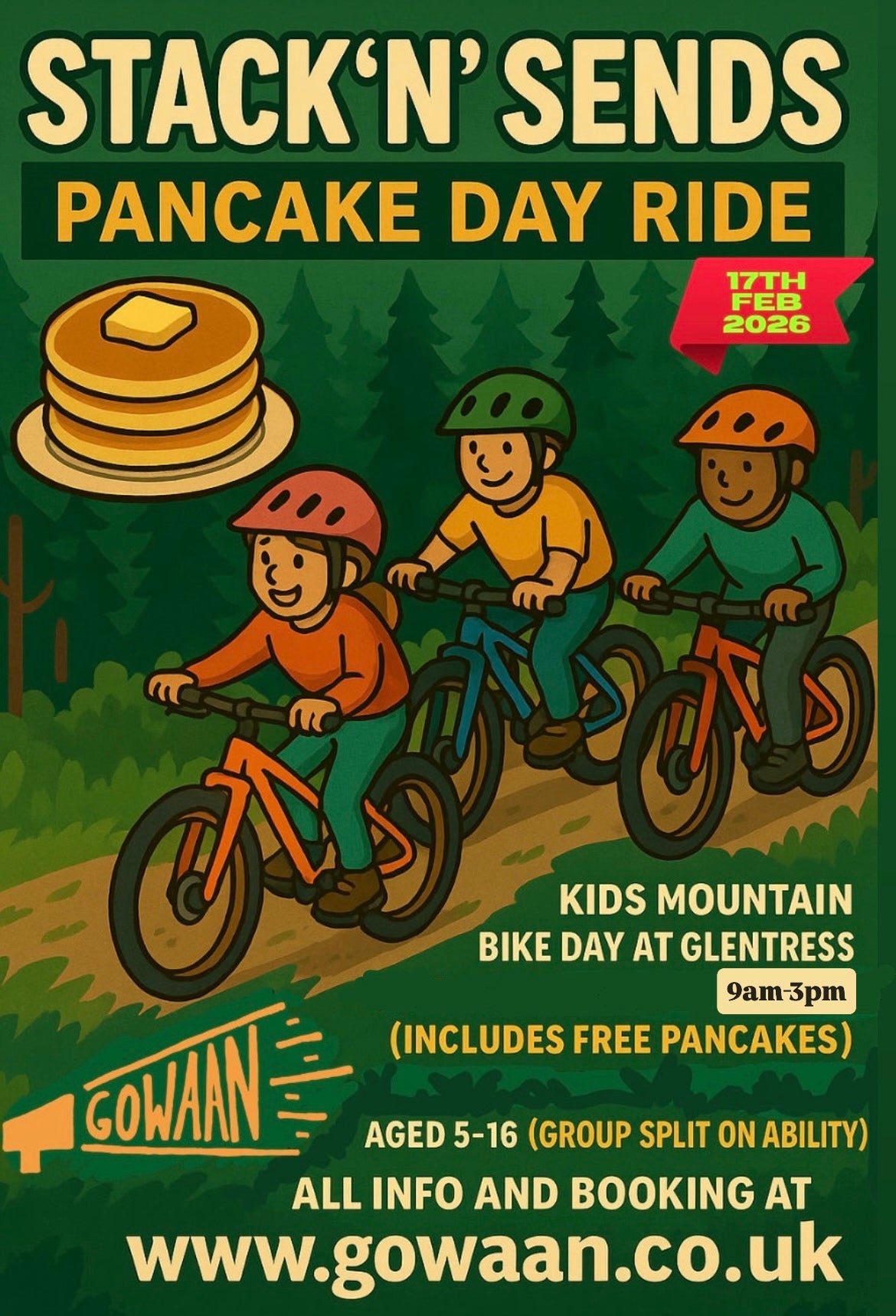 Stack 'n' Sends Day (Pancake Day.)